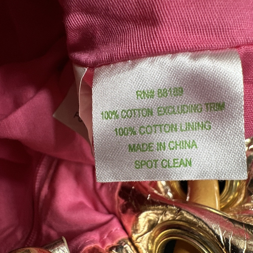 Lilly Pulitzer Dress to Impress Clutch Hotty Pink Day Lilly Bamboo  MSRP $98 - Picture 7 of 10